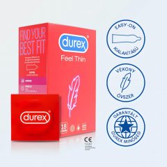   Durex ultra tenké kondómy pre ešte intenzívnejší pocit (18ks)