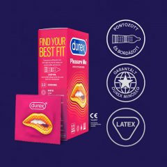   Durex Emoji PleasureMe - vrúbkované-bodkované kondómy (12ks)