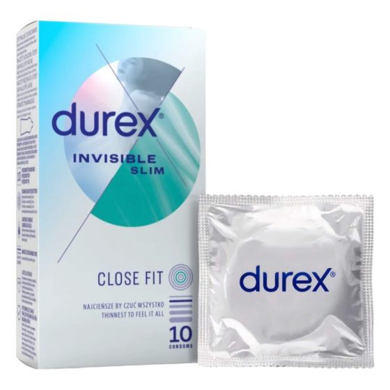 Durex Invisible Slim - tenký kondóm (10 ks)