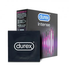 Durex Intense - vrúbkované a bodkované kondómy (3ks)