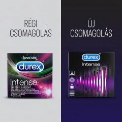 Durex Intense - vrúbkované a bodkované kondómy (3ks)