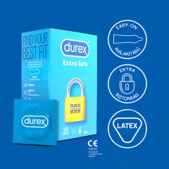 Durex Extra Safe - bezpečné kondómy (18ks)