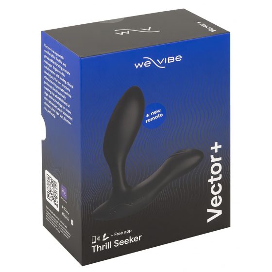 We-Vibe Vector+ - nabíjací, inteligentný análny vibrátor (čierny)