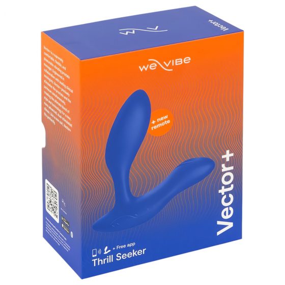 We-Vibe Vector+ - Nabíjací, vodotesný, inteligentný análny vibrátor (modrý)