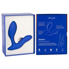   We-Vibe Vector+ - Nabíjací, vodotesný, inteligentný análny vibrátor (modrý)