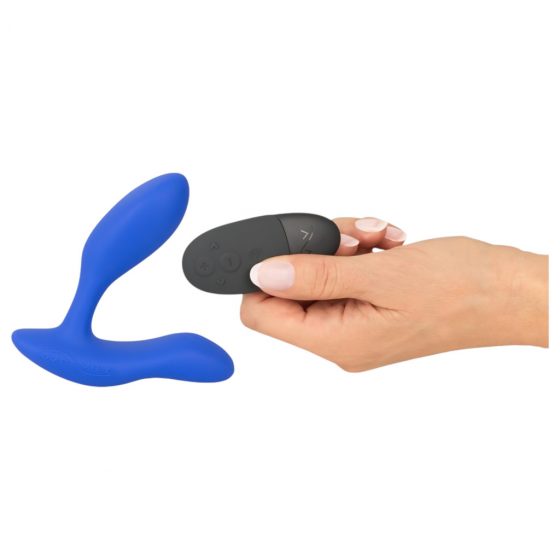 We-Vibe Vector+ - Nabíjací, vodotesný, inteligentný análny vibrátor (modrý)