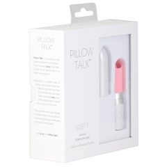   Pillow Talk Lusty - dobíjací vibrátor s jazykom (ružový)