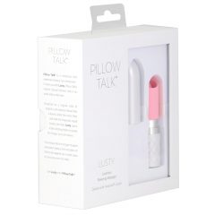   Pillow Talk Lusty - dobíjací vibrátor s jazykom (ružový)