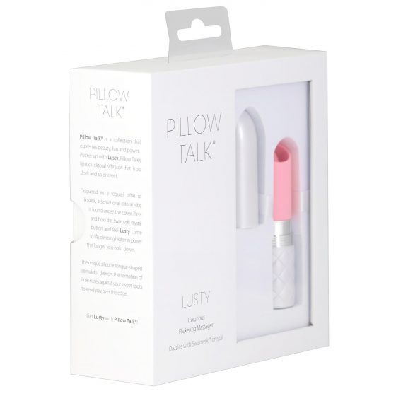 Pillow Talk Lusty - dobíjací vibrátor s jazykom (ružový)