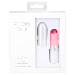   Pillow Talk Lusty - dobíjací vibrátor s jazykom (ružový)