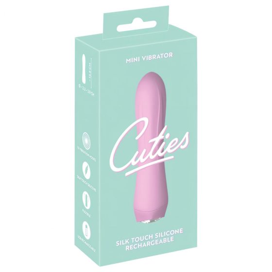 Cuties Mini 4 - Nabíjací, vodotesný vibrátor (ružový)