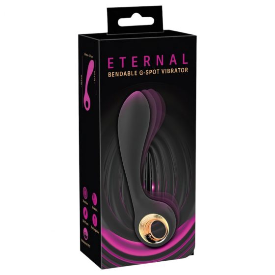 Eternal - ohybný vibrátor na bod G (čierny)