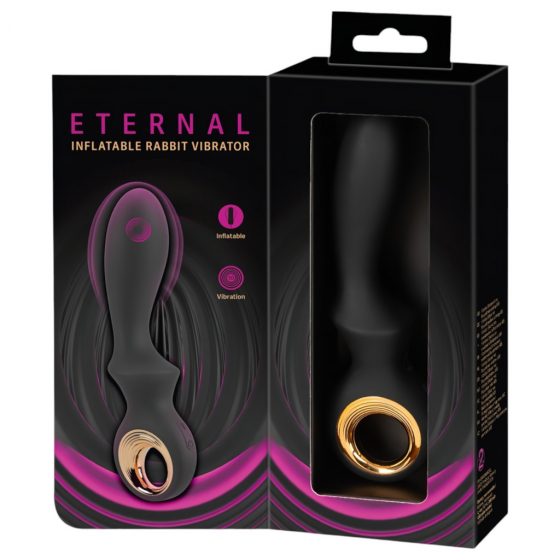 Eternal - nafukovací vibrátor na bod G (čierny)