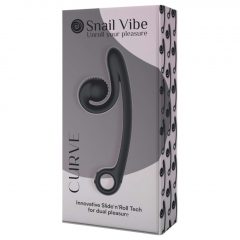   Snail Vibe Curve - 2v1 vibračný stimulátor klitorisu (čierny)