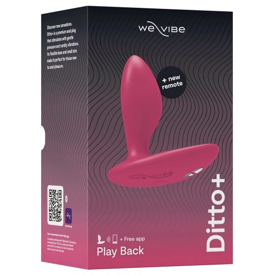 We-Vibe Ditto+ - inteligentný dobíjací análny vibrátor (ružový)