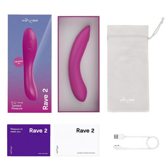 We-Vibe Rave 2 - inteligentný dobíjací vibrátor na bod G (ružový)