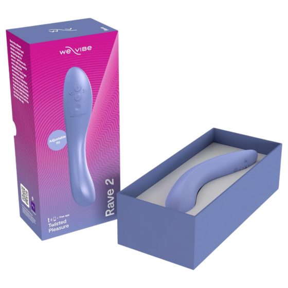 We-Vibe Rave 2 - inteligentný dobíjací vibrátor na bod G (modrý)