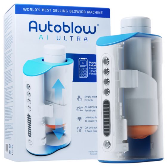 Autoblow A.I. Ultra - sieťový super ústny masturbátor (biely)