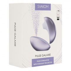   Svakom Pulse Galaxie - vzduchový stimulátor klitorisu s projektorom (fialový)