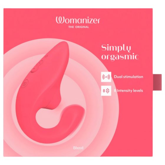 Womanizer Blend - vibrátor bodu G a stimulátor klitorisu (koralový)