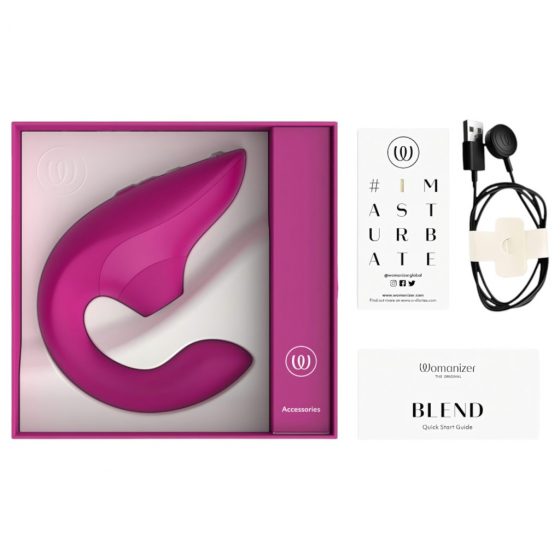 Womanizer Blend - vibrátor na bod G a stimulátor klitorisu (ružový)