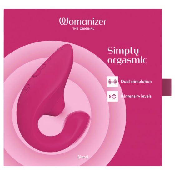 Womanizer Blend - vibrátor na bod G a stimulátor klitorisu (ružový)