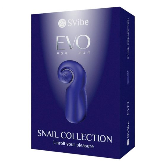 SVibe EVO - vodotesný, nabíjateľný masturbátor (modrý)