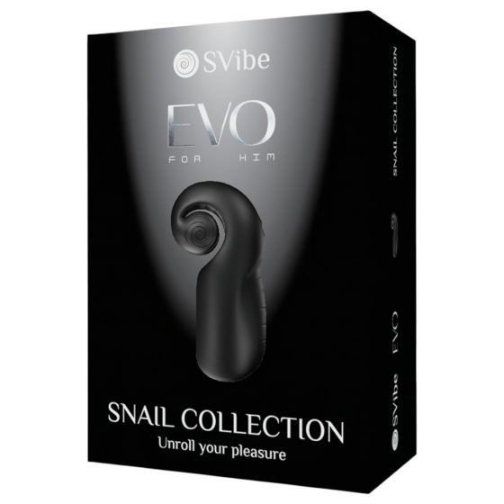 SVibe EVO – vodeodolný, nabíjateľný masturbátor (čierny)