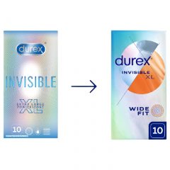 Durex Invisible XL - extra veľké kondómy (10 ks)