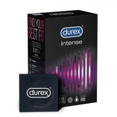 Durex Intense - vrúbkované a bodkované kondómy (16 ks)