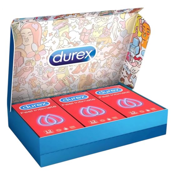 Durex Feel Intimate - balenie tenkostenných kondómov (3 x 12 ks)