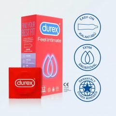   Durex Feel Intimate - balenie tenkostenných kondómov (3 x 12 ks)