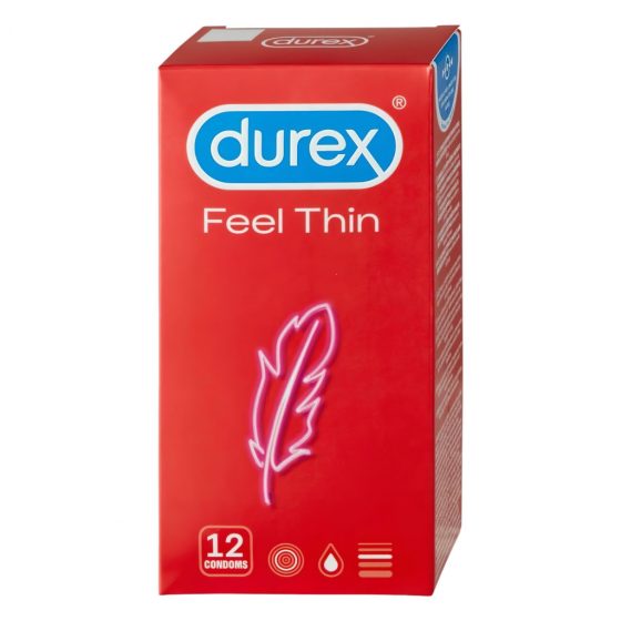 Durex Feel Thin - balenie kondómov s pocitom života (3 x 12 ks)