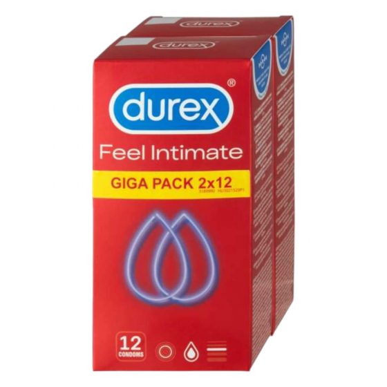 Durex Feel Intimate - balenie tenkostenných kondómov (2x12ks)