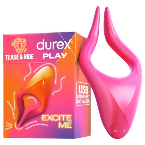 Durex Tease & Ride - Viaczónový stimulátor (ružový)