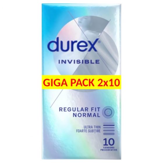 Durex Invisible Extra Sensitive - extra tenký kondóm (2x10 ks)