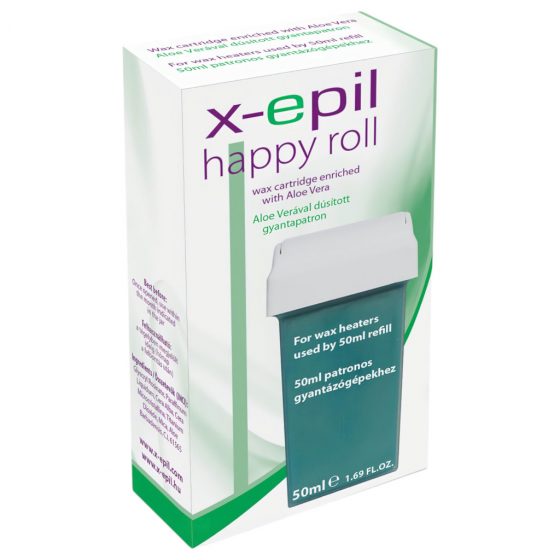 X-Epil Happy Roll - živicová kazeta (50 ml) - aloe vera