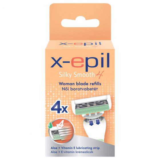 X-Epil Silky Smooth - dámska holiaca vložka 4 čepieľky (4ks)