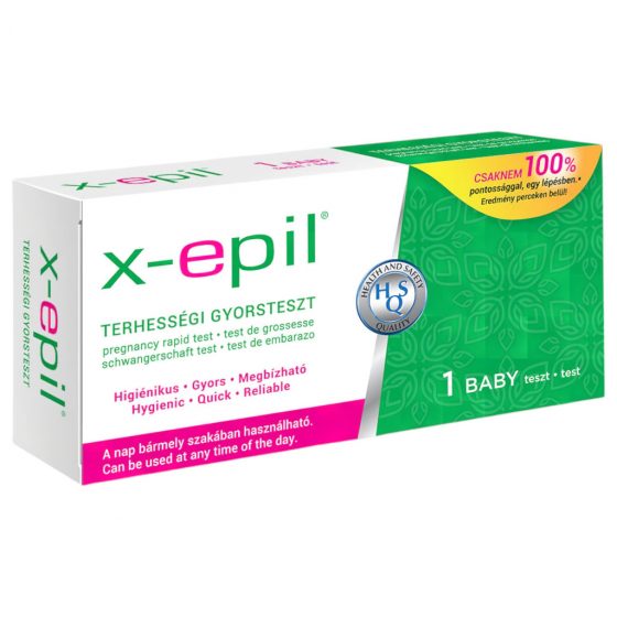 X-Epil - rýchly tehotenský testovací prúžok (1ks)