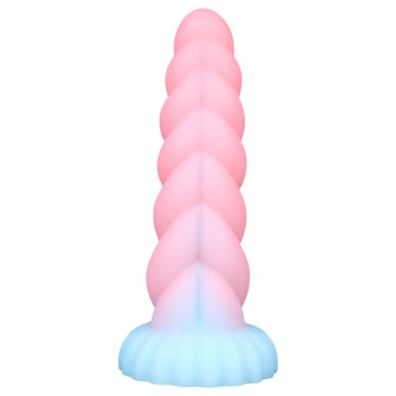 OgazR - svietiaci unikorní dildo - 22cm (dúhové)