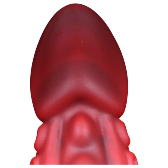 OgazR - chápadlové dildo - 19 cm (červeno-čierne)