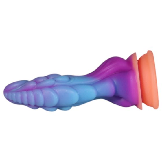 OgazR - žiarivý drak dildo - 22cm (fialovo-ružový)