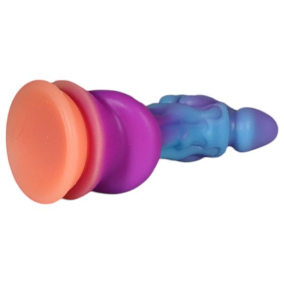 OgazR - žiarivý drak dildo - 22cm (fialovo-ružový)