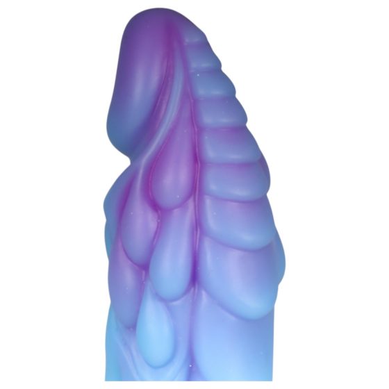 OgazR - žiarivý drak dildo - 22cm (fialovo-ružový)