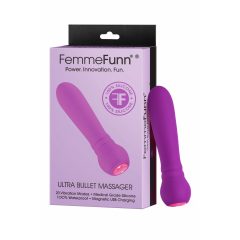   FemmeFunn Ultra Bullet - dobíjací tyčový vibrátor Premium (fialový)
