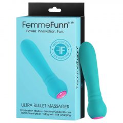   FemmeFunn Ultra Bullet - dobíjací tyčový vibrátor Premium (tyrkysový)