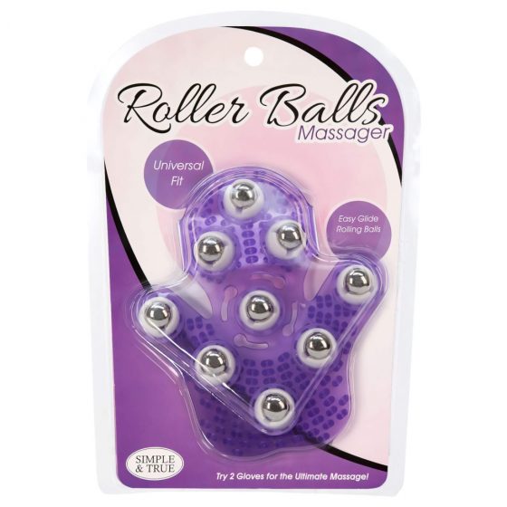 Masážna podložka Roller Balls - masážna podložka na ruky (fialová)