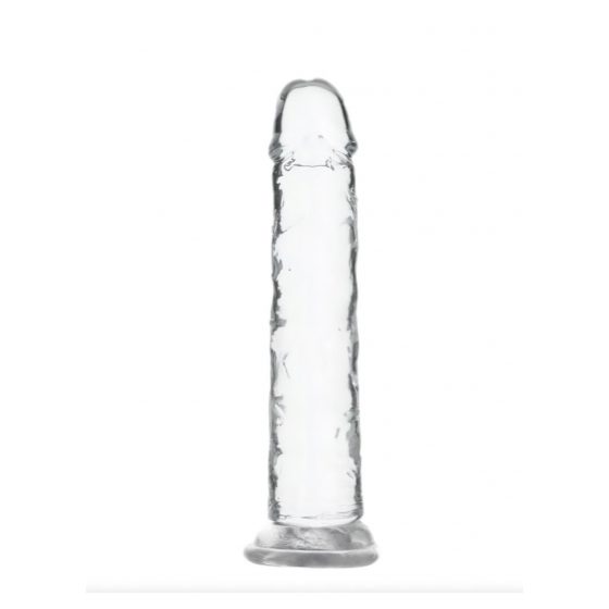 Addiction Crystal - dildo s prísavkou (priesvitné) - 18cm