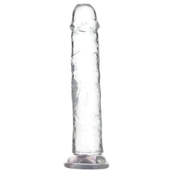 Addiction Crystal - dildo s prísavkou (priesvitné) - 20cm