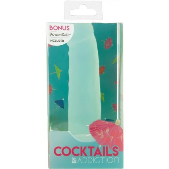 Addiction Coctails - silikónové dildo s prísavkou (zelené)